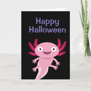 Tarjeta Gracioso Ilustracion Axolotl