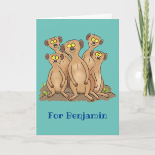 Tarjeta Gracioso ilustracion de personalizado de la famili