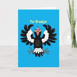 Tarjeta Gracioso ilustracion de personalizado magpie austr