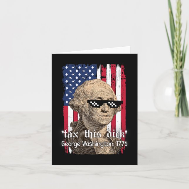 Tarjeta Gracioso impuesto de George Washington este D 4 de (Anverso)