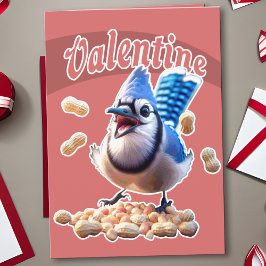 Tarjeta Gracioso Jay Blue Valentine Playrazy Crazy Bird Pe