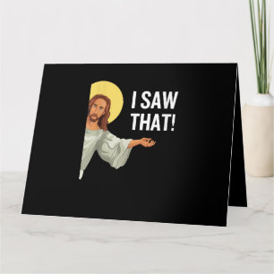 Tarjeta Gracioso Jesús Meme Vi Que La Cita Cristiana Es Di