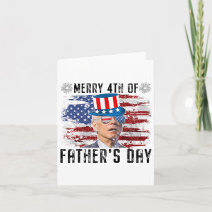 Tarjeta Gracioso Joe Biden 4 De Julio 4 De Los Padres D