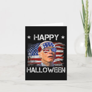 Tarjeta Gracioso Joe Biden 4 De Julio Feliz Halloween