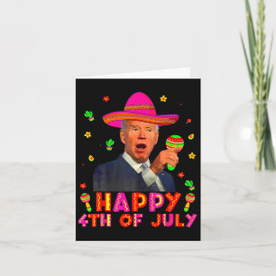 Tarjeta Gracioso Joe Biden Cinco De Mayo Feliz 4 De Julio 