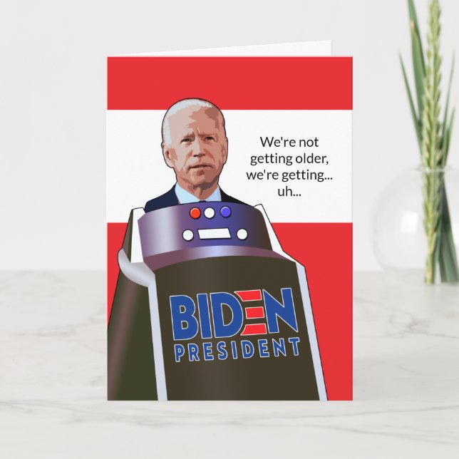 Tarjeta Gracioso Joe Biden Por El Cumpleaños Del President (Anverso)