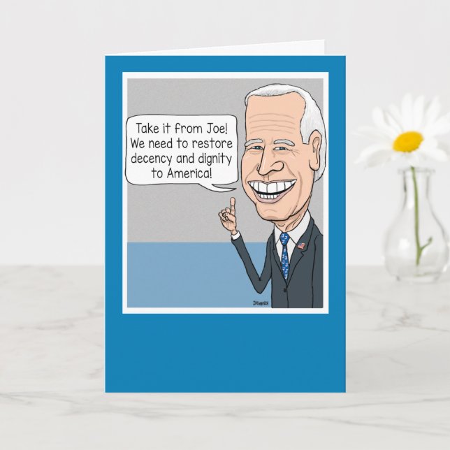Tarjeta Gracioso Joe Biden quiere regresar al cumpleaños d (Planta pequeña)