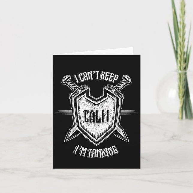 Tarjeta Gracioso jugador de Rpg No puedo mantener la calma (Anverso)