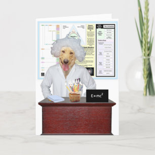 Tarjeta Gracioso Laboratorio de Física Saludo de Cumpleaño