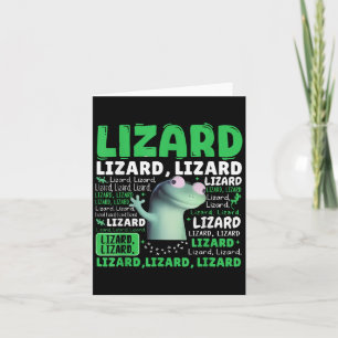 Tarjeta Gracioso Lizard Meme Animal Women Hombres _3