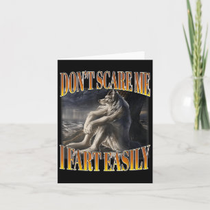 Tarjeta Gracioso meme de Alpha Wolf No se me fastidia fáci