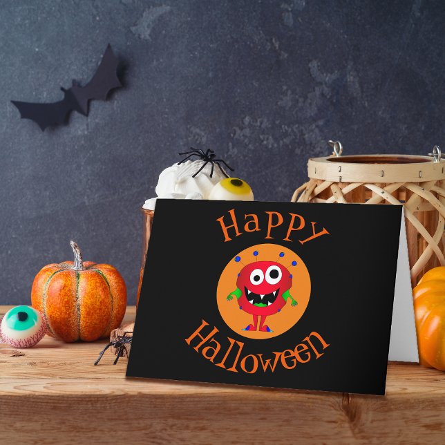 Tarjeta Gracioso, monstruo, Halloween (You're sure to bring a smile to the face of anyone who receives this awesome card!)