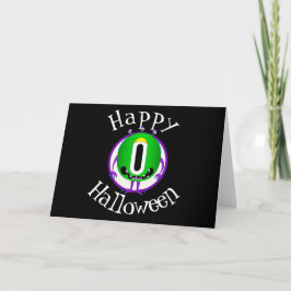 Tarjeta Gracioso, monstruo, Halloween