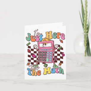 Tarjeta Gracioso número de día matemáticas día de cálculo 