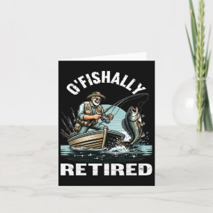 Tarjeta Gracioso O'fisha Tee Para Retirada Fishin