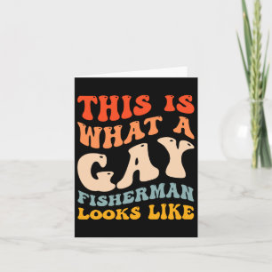 Tarjeta Gracioso Orgullo Gay Pesca De Lo Que Parece Un Pes