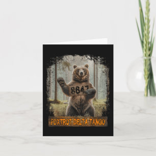 Tarjeta Gracioso Oso Foxtrots Deltas Tango 8647 86 47 Patr