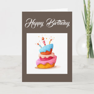 Tarjeta Gracioso Para Cualquiera Que Haga Pastel De Cumple