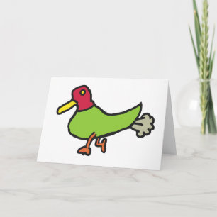 Tarjeta Gracioso pato