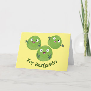 Tarjeta Gracioso personalizado de verduras en Bruselas