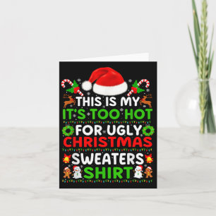 Tarjeta Gracioso pijama de navidad Este es mi momento dema
