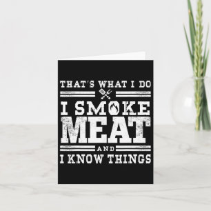 Tarjeta Gracioso Pitmaster I Smoat Bbq Smoker Grill Gift