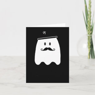Tarjeta Gracioso profesor francés Halloween Bonjour Ghost