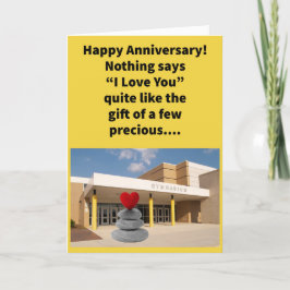 Tarjeta Gracioso Pun Gym Stones Feliz Aniversario