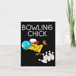 Tarjeta Gracioso Regalo de boliche para mujeres Cute Bowli