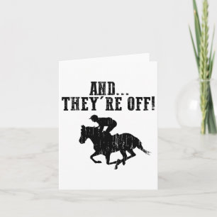 Tarjeta Gracioso Regalo De Carreras De Caballo Para Hombre