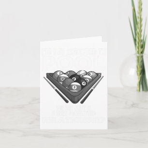 Tarjeta Gracioso Regalo De Jugador De Piscina Para Hombres