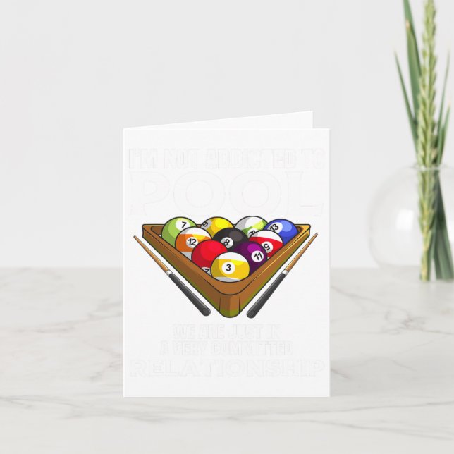 Tarjeta Gracioso Regalo De Jugador De Piscina Para Hombres (Anverso)