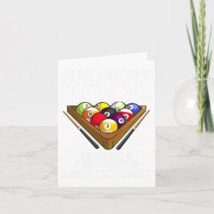 Tarjeta Gracioso Regalo De Jugador De Piscina Para Hombres