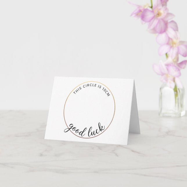 Tarjeta Gracioso regalo de Recién nacido de embarazo Baby  (Orquídea)