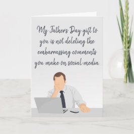 Tarjeta Gracioso regalo del Día de mi Padre para ustedes m