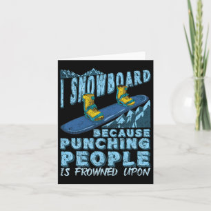 Tarjeta Gracioso regalo para Snowboard Snowboard Snowboard