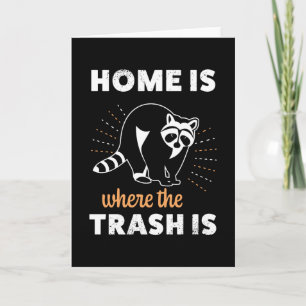 Tarjeta Gracioso regalo Raccoon Trash panda Racoon