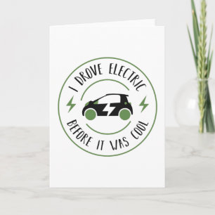 Tarjeta Gracioso Regalo Vehículos Eléctricos Vehículos EV 