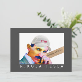 Tarjeta Gracioso retrato Tesla