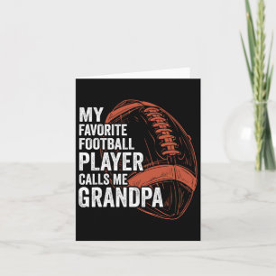 Tarjeta Gracioso Retro Mi jugador favorito de fútbol me ll