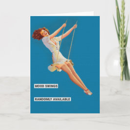 Tarjeta Gracioso retro Pinup