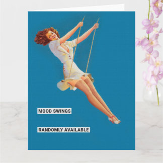 Tarjeta Gracioso retro Pinup