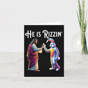 Tarjeta Gracioso Rizz Es Rizzin Jesús Altos Cinco Bun De P
