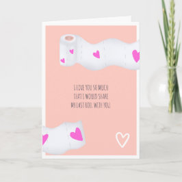 Tarjeta Gracioso rollo de inodoro valentino 3 collage de f