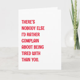 Tarjeta Gracioso Romántico Estando Cansado Saludo