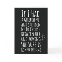 Gracioso Rowing Cards Humor Sports Rower Crew
