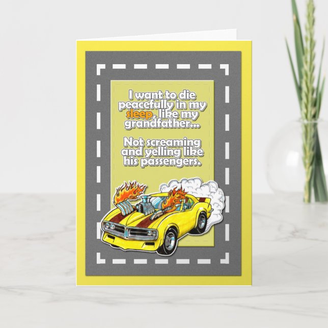 Tarjeta Gracioso saludo del coche de Firebird Pontiac (Anverso)