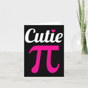 Tarjeta Gracioso Símbolo Pi Shirt Cutie Pi National Pi Day
