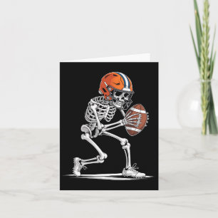 Tarjeta Gracioso Skeleton Football Halloween Costume niños