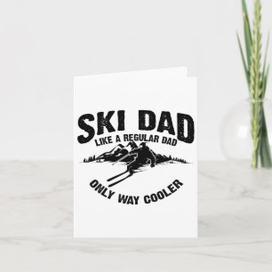 Tarjeta Gracioso Ski Dad Regalo Esquiadores Amantes Del Es